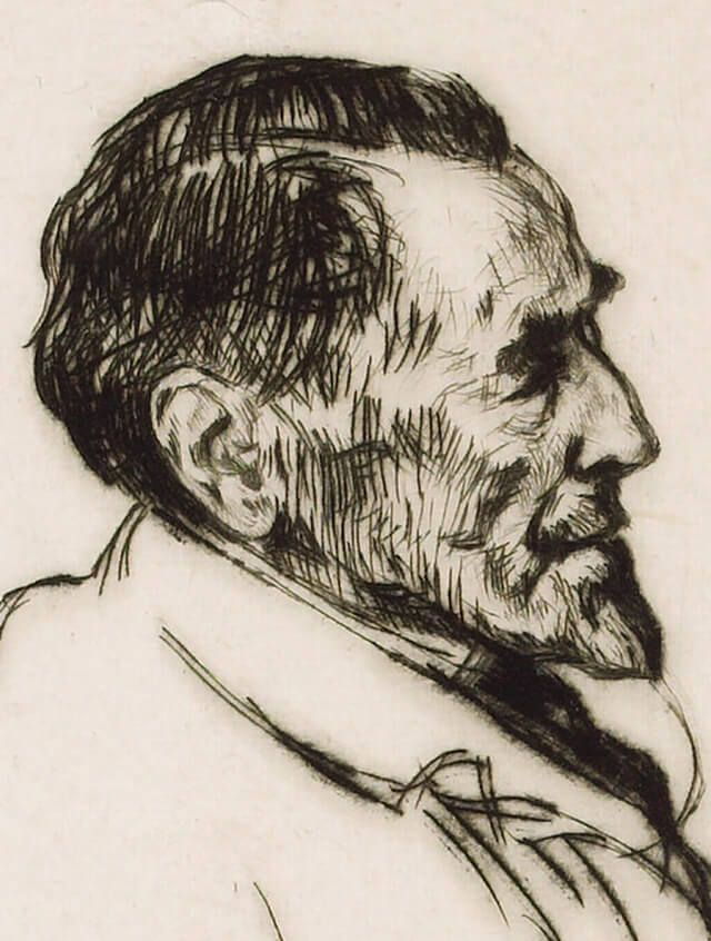 Portrait of Joseph Conrad by Muirhead Bone