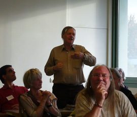 Amar Acheraiou / Anne Luyat / John Lester (making a point) / Allan Simmons (looking sage)